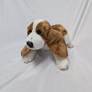 Russ Berrie Yomiko Classics Realistic Floppy Basset Hound Stuffed Dog Puppy
